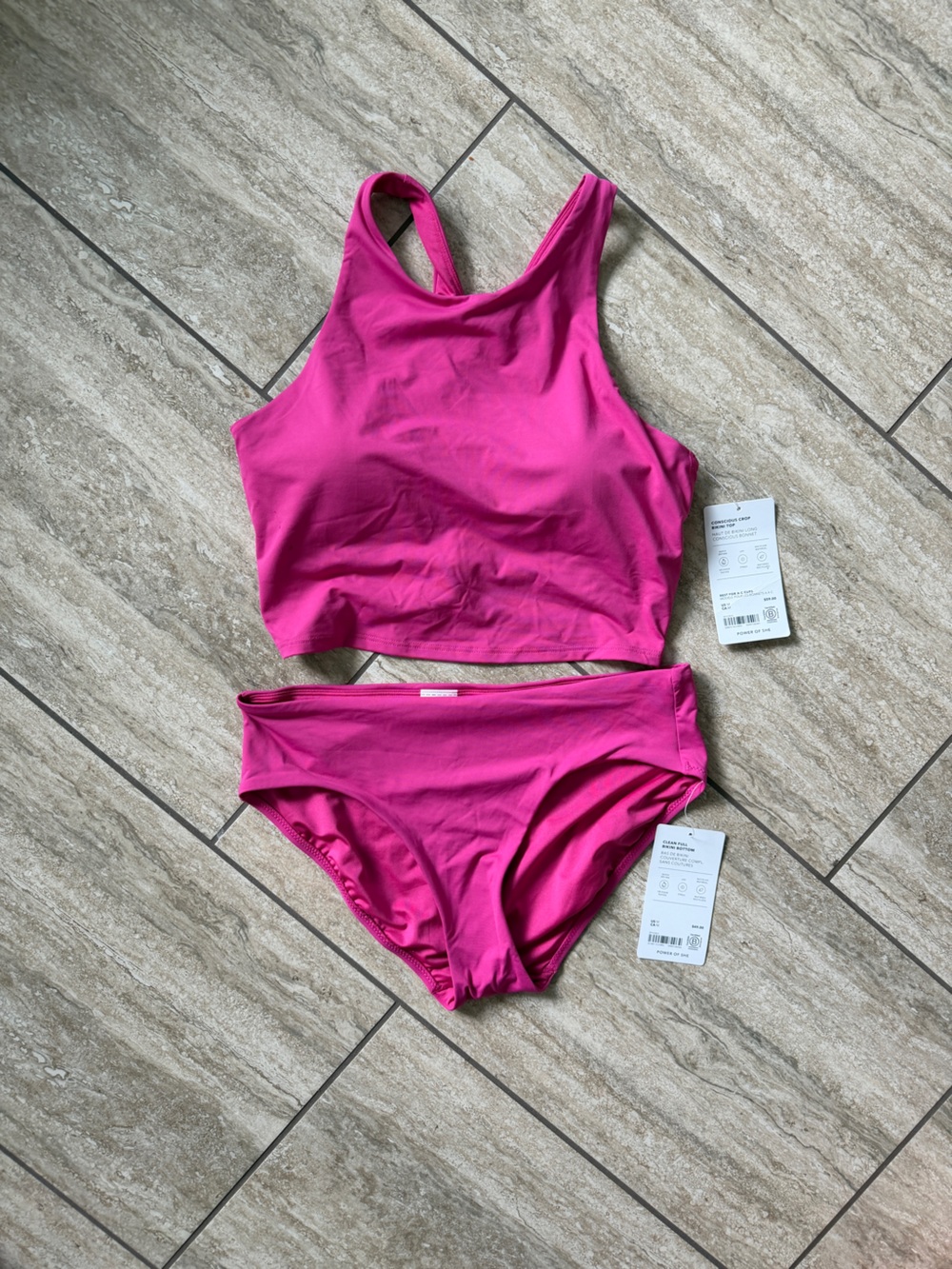 Fuchsia Two-Piece Bikini Set - Bright Pink